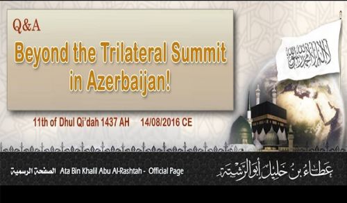 Answer to Question Beyond the Trilateral Summit in Azerbaijan!