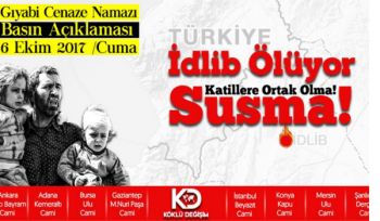 Wilayah Türkei: Kundgebung und Verlesung einer Pressemitteilung „ Idleb wird getötet .. Seid kein Partner der Mörder!“