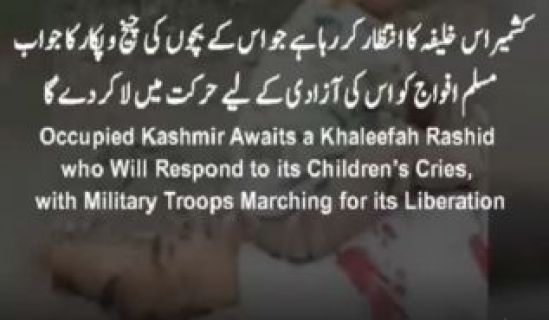 ویڈیو:کشمیر اس خلیفہ کا انتظار کر رہا ہے جو اس کے بچوں کی چیخ و پکار کا جواب