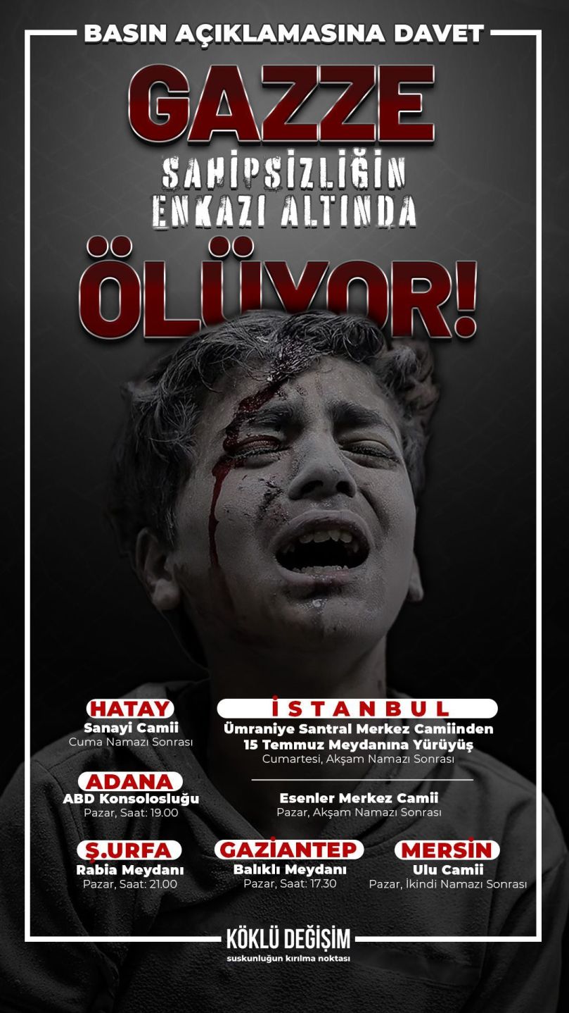 20240719 Turkiye BA Yuruyus Gazze Poster