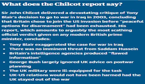 Chilcot Report Confirms Iraq War Lies