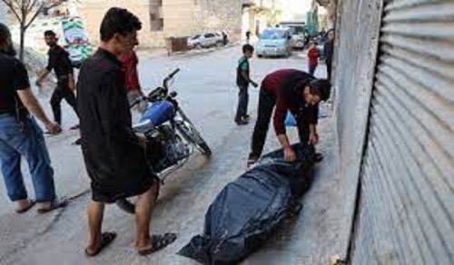 Children of Syria: Corpses and Body Parts!  Who will Help them and Repel the Oppression of the Tyrant Bashar and the Enemies on them?
