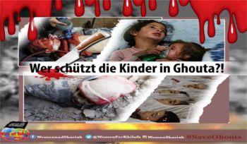 Frauenabteilung: „Wer schützt die Kinder in Ghouta?!“