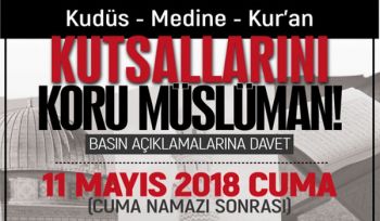 Wilaya Türkei: Aktivitäten „Appell an die Muslime ihre Heiligtümer zu beschützen!“