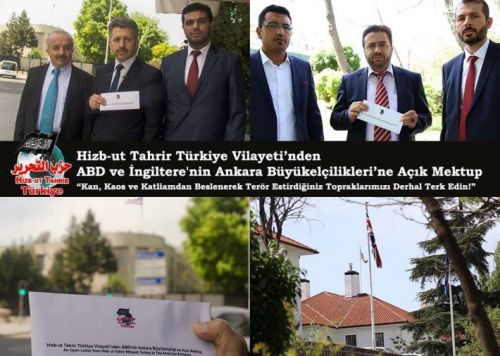 Türkiye Vilayeti, ABD ve İngiltere&#039;nin Ankara Büyükelçilikleri’ne açık mektup teslim etti